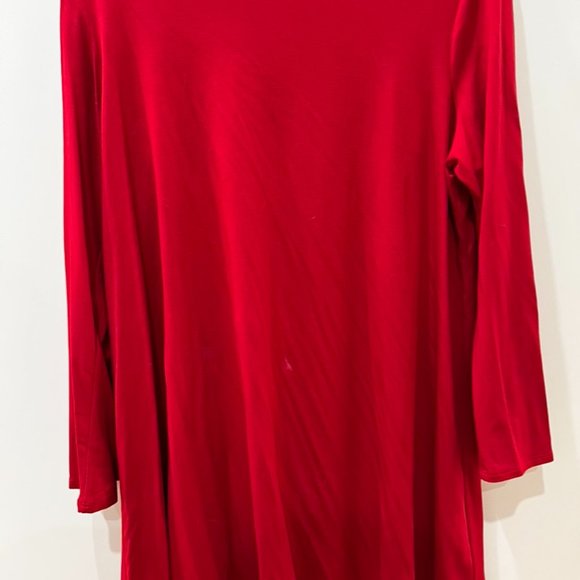 NWT Eileen Fisher Lipstick Red Tunic Top XL - Picture 4 of 4